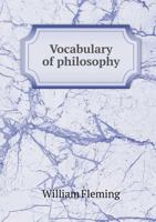 Vocabulary of Philosophy 5518665628 Book Cover