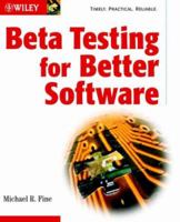 Beta Testing for Better Software 0471250376 Book Cover