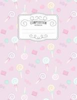 Composition Notebook: Kawaii College Ruled Narrow Line Comp Books for School - Cute Lollipop 1797502689 Book Cover