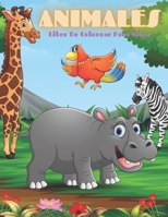 ANIMALES - Libro De Colorear Para Niños: ANIMALES MARINOS, ANIMALES DE GRANJA, ANIMALES DE LA SELVA, ANIMALES DEL BOSQUE Y ANIMALES DEL CIRCO B08LJXP7BX Book Cover