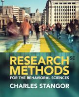 Research Methods For The Behavioral Sciences 0618705910 Book Cover