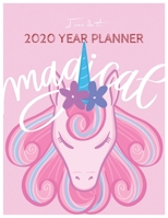 I Can Do It 2020 Year Planner: Unicorn Is Real Dream Come True Unicorn Kawaii Unicorn Monthly and Yearly Planner Blank Lined Themed Year Planner ... 110 Pages for Learning Professional Business 1674638841 Book Cover