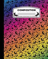 Composition: Unicorn Rainbow Marble Composition Notebook Wide Ruled 7.5 X 9.25 In, 100 Pages Book for Girls, Kids, School, Students and Teachers 1721774920 Book Cover