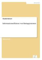 Informationseffizienz Von Ratingsystemen 3838671317 Book Cover