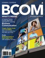 Bcom Business Communication 4th Edition. 0538753358 Book Cover