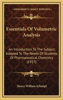 Essentials of Volumetric Analysis 1021968706 Book Cover