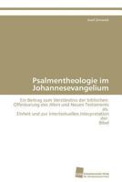 Psalmentheologie Im Johannesevangelium 3838102614 Book Cover