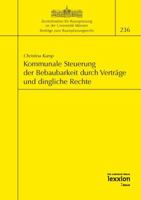 Kommunale Steuerung Der Bebaubarkeit Durch Vertrage Und Dingliche Rechte 3939804606 Book Cover