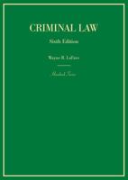 Criminal Law (Hornbook Series Student Edition) 0314260455 Book Cover