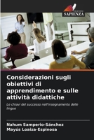Considerazioni sugli obiettivi di apprendimento e sulle attività didattiche (Italian Edition) 6207900790 Book Cover