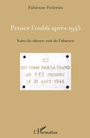 Penser l'oubli après 1945: Voies du silence, voix de l'absence (French Edition) 2343069808 Book Cover