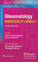 Washington Manual Rheumatology Subspecialty Consult 197511339X Book Cover