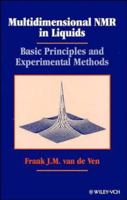 Multidimensional NMR in Liquids: Basic Principles and Experimental Methods 0471185949 Book Cover
