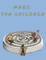 Maze For Children: Brain Teasers Paper Blank Notebook Journal 8.5x11 150 Pages This Book Is Inspired By Mind Sport 1710215852 Book Cover
