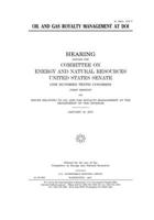 Oil and gas royalty management at DOI 1671399307 Book Cover