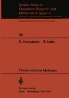 Okonometrische Methoden 3540049509 Book Cover