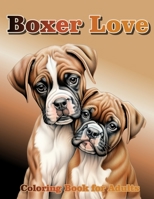 Boxer Love: Coloring Book for Adults B0CH28JLLQ Book Cover