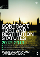 Contract, Tort and Restitution Statutes 2012-2013 0415633818 Book Cover