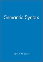 Semantic Syntax 063116006X Book Cover