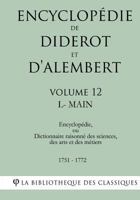 Encyclopedie de Diderot Et D'Alembert - Volume 12 - L-Main 1985256185 Book Cover