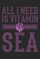 All I Need Is Vitamin Sea: Tauchen Geschenk F�r Taucher Tauchsport Dina5 Liniert Notizbuch Tagebuch Planer Notizblock Kladde Journal Strazze 1679692437 Book Cover