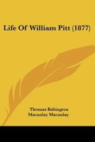 Life of William Pitt 1277074445 Book Cover