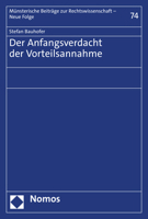 Der Anfangsverdacht Der Vorteilsannahme (Munsterische Beitrage Zur Rechtswissenschaft, 74) 3848775379 Book Cover