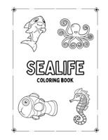 Sealife Coloring Book B0C87VFFKZ Book Cover