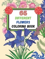 65 Different Flowers Coloring Book: Flowers Coloring book for kids and adults / Coloring book for all ages / Flowers coloring book for toddlers & ... / Flowers Coloring book for girls and boys B08XYQSBL2 Book Cover
