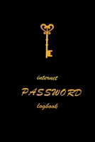 Internet Password Logbook: A Premium Password Logbook,Internet Password Logbook,Internet Websites and Passwords,Gold and Black Design 1659434912 Book Cover