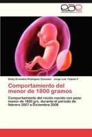 Comportamiento del Menor de 1800 Gramos 3847352830 Book Cover