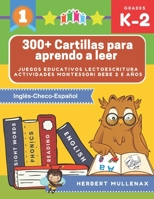 300+ Cartillas para aprendo a leer - Juegos educativos lectoescritura actividades montessori bebe 2 5 años: Lecturas CORTAS y RÁPIDAS para niños de ... en Inglés-Checo-Español (Spanish Edition) 1672320704 Book Cover