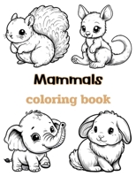 Mammals coloring book B0CLKDG17C Book Cover