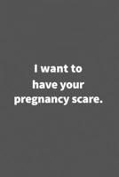 I want to have your pregnancy scare.: Funny Blank Lined College Ruled Notebook Journal Size 6 x 9 1660779472 Book Cover