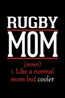 Rugby Mom Notebook: Graph Paper Notebook with 120 pages 6x9 perfect as math book, sketchbook, workbook and diary Funny Gift for Rugby Fans and Coaches 1677228466 Book Cover