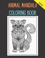 Animal Mandala Coloring Book B08HGTT1D2 Book Cover