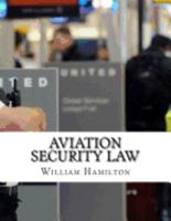 Aviation Security Law 1977920101 Book Cover