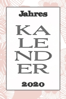 Jahres Kalender 2020: Notizheft Terminkalender Jahresplaner Terminplaner f�r das Jahr 2020 Wochenplaner mit 118 Seiten und je zwei Seiten pro Woche zum planen, organisieren und notieren �bersichtlich  1673573401 Book Cover