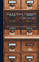 National Union Catalog; 69 101457756X Book Cover