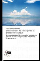 Endettement de L'Entreprise Et CRA(C)Ation de Valeur 383817030X Book Cover