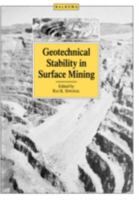 Geotechnical Stability in Surface Mining 9061916879 Book Cover