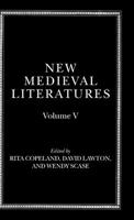New Medieval Literatures: Volume V 0199252505 Book Cover