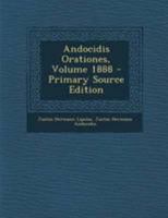 Andocidis Orationes, Volume 1888 1287517226 Book Cover