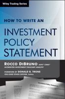 How to Write an Investment Policy Statement 159280098X Book Cover