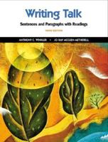 Writing Talk: Writing Sentences and Paragraphs with Readings: Para&thes&dict 0135008778 Book Cover