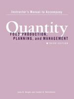 Quantity: Food Production, Planning, and Management 0442240163 Book Cover