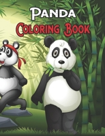 Panda Coloring Book: Cute Panda Coloring Book For Kids B0CD115QDZ Book Cover