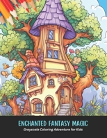 Enchanted Fantasy Magic: Grayscale Coloring Adventure for Kids, 50 Pages, 8.5 x 11 inches B0CHG3MK3K Book Cover