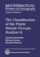 The Classification of the Finite Simple Groups 0821827774 Book Cover