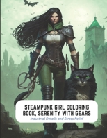 Steampunk Girl Coloring Book, Serenity with Gears: Industrial Details and Stress Relief B0C2SFPLSQ Book Cover